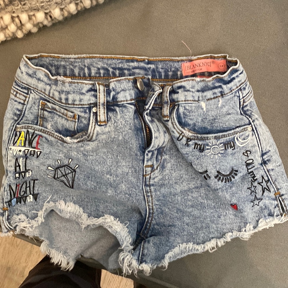 Size 14 blank NYC denim cut off shorts